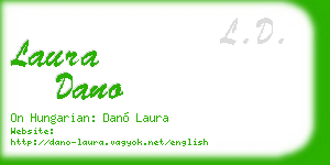 laura dano business card